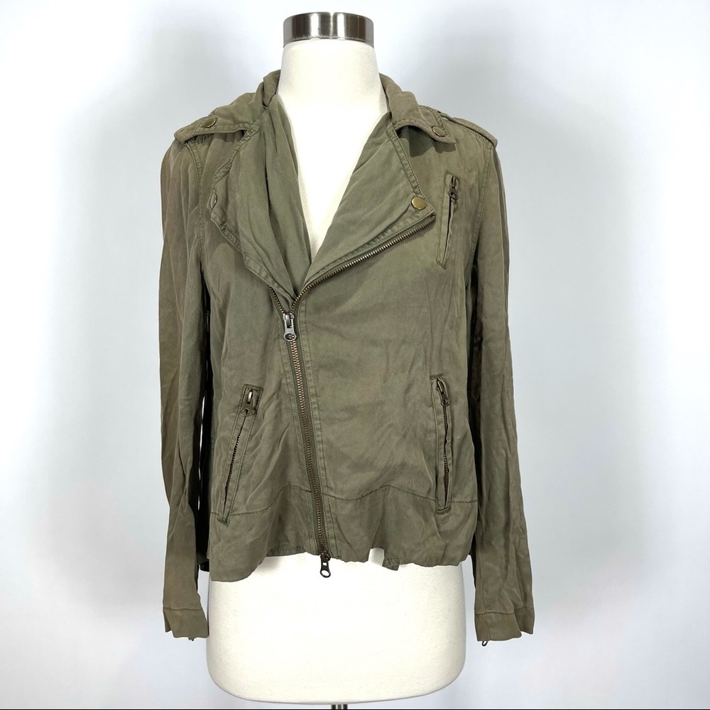 Pistola chambray jacket olive green